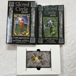 The Sacred Circle Tarot 1998 Book AND Deck 78 Cards Anna Franklin Paul Mason